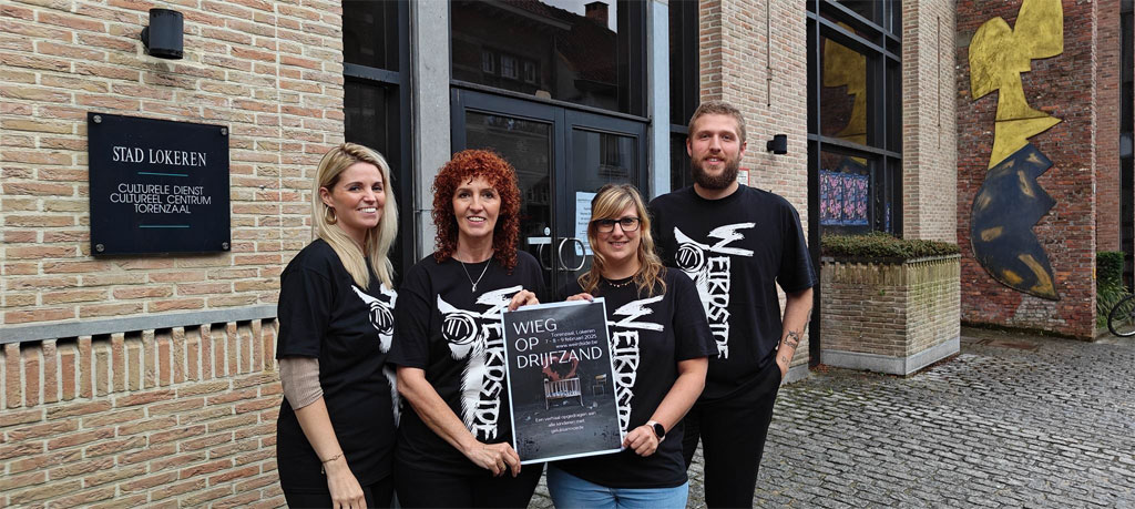 vlnr.: Kaylee De Kegel, Marianne De Beul, Dot Borgelioen en Jordy Baetens, © Weirdside